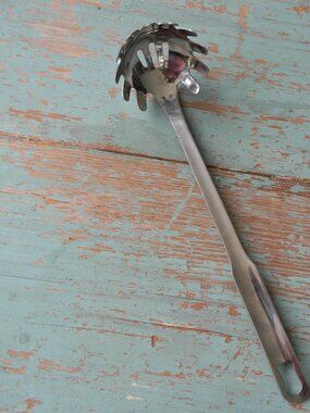INOX STAINLESS STEEL SPAGHETTI SERVING SPOON FORK PASTA SERVER